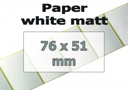 Paper-Labels, white matt 76x51mm (500 pcs.)