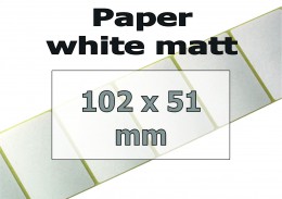 Paper-Labels, white matt 102x51mm (500 pcs.)